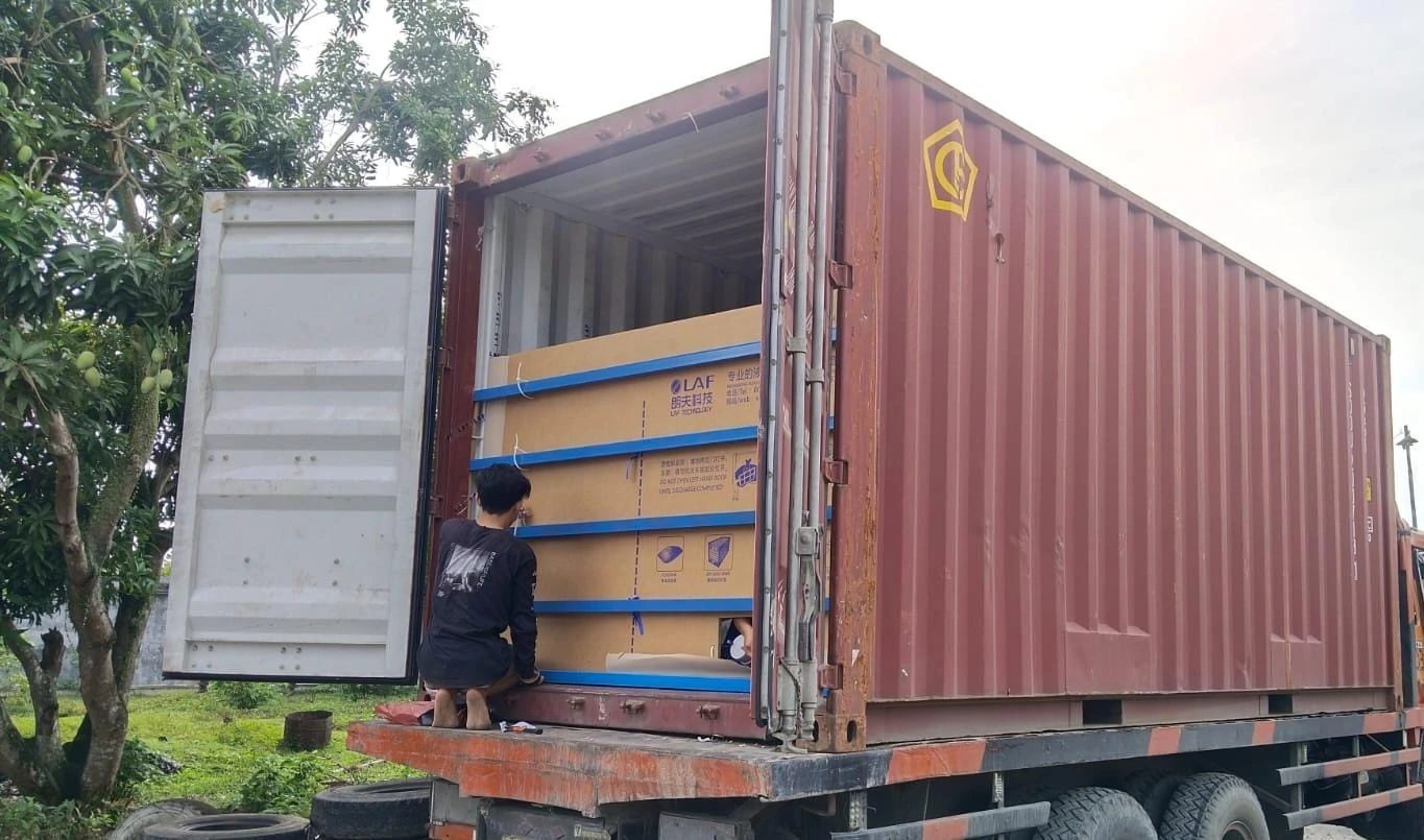 Load FCL Flexybag process